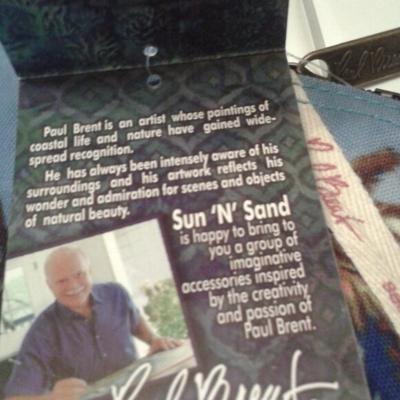 Paul Brent "Sun N Sand" Small Zippered Clutch Bag NWT - Picture 6 of 7